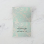 Elegant 19th Jade Wedding Jubileum Celebration Bedankkaart (Binnen)