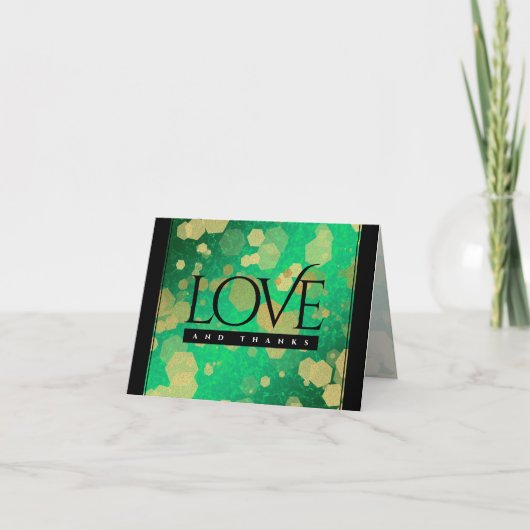 Elegant 19th Jade Wedding Jubileum Celebration Bedankkaart (Voorkant)