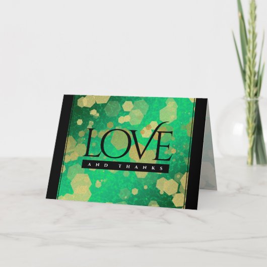 Elegant 19th Jade Wedding Jubileum Celebration Bedankkaart (Voorkant)