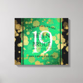 Elegant 19th Jade Wedding Jubileum Celebration Canvas Afdruk (Voorkant)