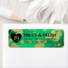 Elegant 19th Jade Wedding Jubileum Celebration Etiket
