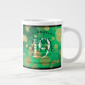 Elegant 19th Jade Wedding Jubileum Celebration Grote Koffiekop (Rechts)