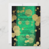 Elegant 19th Jade Wedding Jubileum Celebration Kaart (Achterkant)