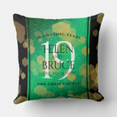 Elegant 19th Jade Wedding Jubileum Celebration Kussen (Achterkant)