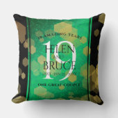 Elegant 19th Jade Wedding Jubileum Celebration Kussen (Voorkant)