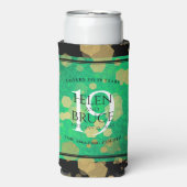 Elegant 19th Jade Wedding Jubileum Celebration Seltzer Blikjeskoeler (Seltzer Voorkant)