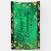 Elegant 19th Jade Wedding Jubileum Celebration Spandoek (Verticaal)