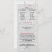 Elegant 1 Corinthians 13 Wedding Programme Kaart (Achterkant)