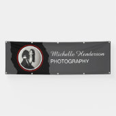 Elegant 1 foto fotografie Bedrijfsnaam Spandoek (Horizontaal)