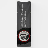 Elegant 1 foto fotografie Bedrijfsnaam Spandoek (Verticaal)