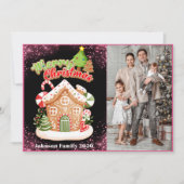 Elegant 1 Foto Modern Kerstfeest Beste Kerstman  Feestdagenkaart (Voorkant)