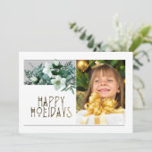 Elegant 1 Foto PRETTIGE FEESTDAGEN Kerstmis (Staand voorkant)