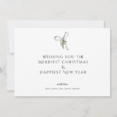 Elegant 1 Foto PRETTIGE FEESTDAGEN Kerstmis (Achterkant)