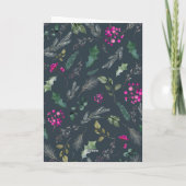 Elegant 1 foto vakantie gevouwen kaart (Achterkant)