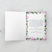 Elegant 1 foto vakantie gevouwen kaart (Binnen)