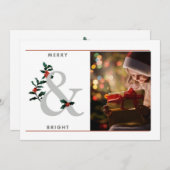 Elegant 1-fotografie voor fijne kerst (Voorkant / Achterkant)