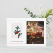 Elegant 1 Kerstmis met de groet van de fotoseizoen (Staand voorkant)