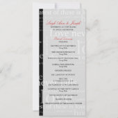 Elegant 1 Korintiërs 13 Trouwprogramma Kaart (Voorkant)