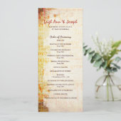 Elegant 1 Korintiërs 13 Trouwprogramma Programmakaart (Staand voorkant)