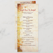 Elegant 1 Korintiërs 13 Trouwprogramma Programmakaart (Voorkant / Achterkant)