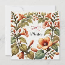 Elegant 1 Maart Bloemrijke Groet Aangepaste Berich