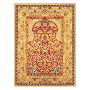 Elegant 1-Person Muslim Prayer Rug 52"x70" Tafelkleed