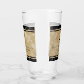 Elegant 1e Jubileum voor weddenschappen op papier Glas (Rechts)