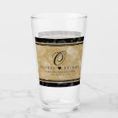 Elegant 1e Jubileum voor weddenschappen op papier Glas (Voorkant)