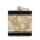 Elegant 1e Jubileum voor weddenschappen op papier Heupfles (Achterkant)