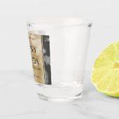 Elegant 1e Jubileum voor weddenschappen op papier Shot Glas (Rechts)