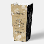 Elegant 1st Paper Wedding Jubileum Celebration Bedankdoosjes (Achterkant)