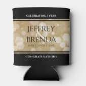 Elegant 1st Paper Wedding Jubileum Celebration Blikjeskoeler (Achterkant)