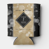 Elegant 1st Paper Wedding Jubileum Celebration Blikjeskoeler (Voorkant)