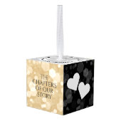 Elegant 1st Paper Wedding Jubileum Celebration Decoratie (Achter hoekig)