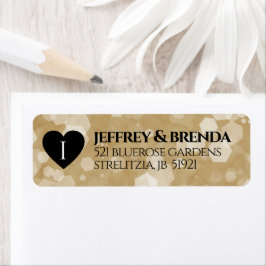 Elegant 1st Paper Wedding Jubileum Celebration Etiket