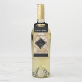 Elegant 1st Paper Wedding Jubileum Celebration Flessenhanger (Op fles)