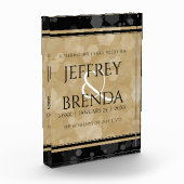 Elegant 1st Paper Wedding Jubileum Celebration Fotoblokken (Links)