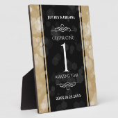 Elegant 1st Paper Wedding Jubileum Celebration Fotoplaat (Zijkant)