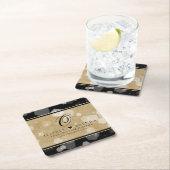 Elegant 1st Paper Wedding Jubileum Celebration Kartonnen Onderzetters (Insitu)