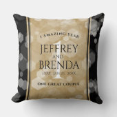 Elegant 1st Paper Wedding Jubileum Celebration Kussen (Voorkant)