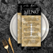Elegant 1st Paper Wedding Jubileum Celebration Menu