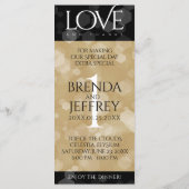 Elegant 1st Paper Wedding Jubileum Celebration Menu (Achterkant)