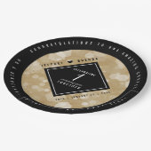 Elegant 1st Paper Wedding Jubileum Celebration Papieren Bordje (Gekanteld)