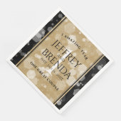 Elegant 1st Paper Wedding Jubileum Celebration Servet (Hoek)