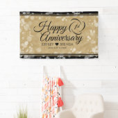 Elegant 1st Paper Wedding Jubileum Celebration Spandoek (Insitu)