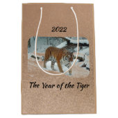 Elegant 2022 Jaar van de tijger Medium Cadeauzakje (Voorkant)