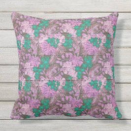 Elegant 20 x 20-inch Floral op hout, populair Buitenkussen