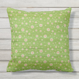 Elegant 20 x 20-inch Floral op hout, populair Buitenkussen