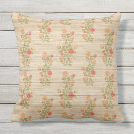 Elegant 20 x 20-inch Floral op hout, populair Buitenkussen