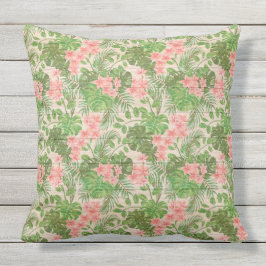 Elegant 20 x 20-inch Floral op hout, populair Buitenkussen